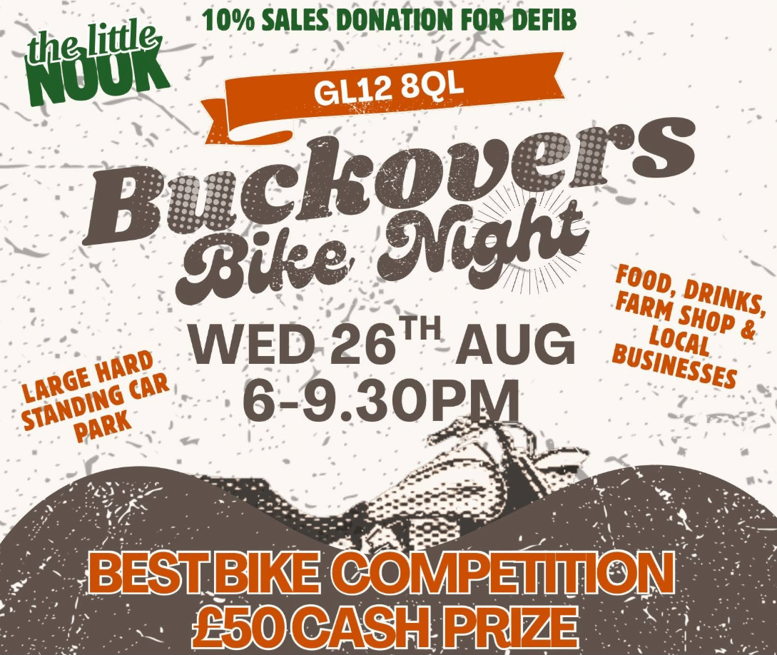 Buckovers Bike Night at The Little Nook, Wednesday 26 August 2026